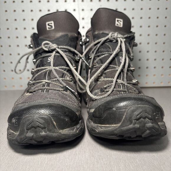 Salomon X Ultra Mid GTX Hiking Boots Mens Sz 9 Black Gray Goretex Waterproof main image 6